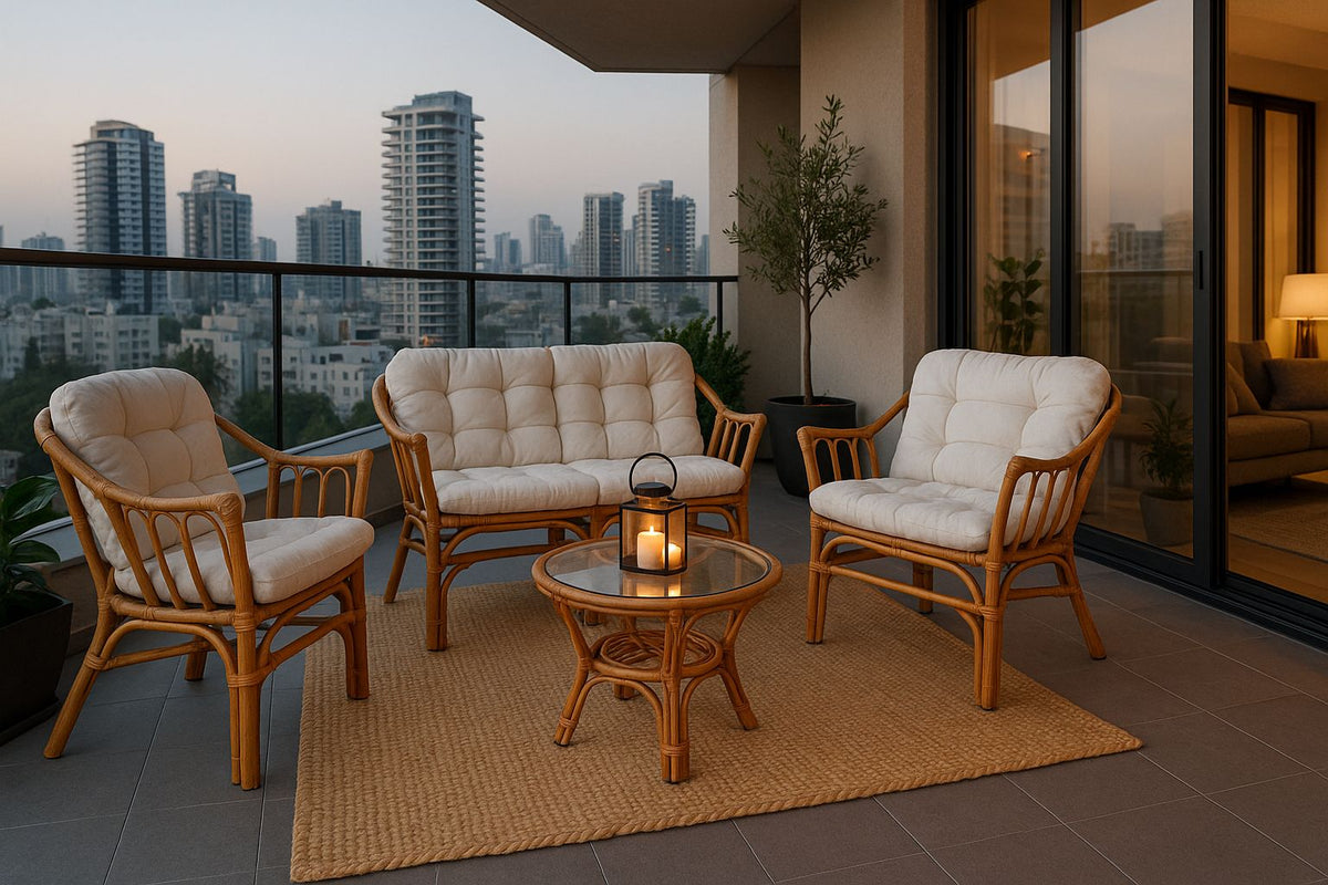 פינת ישיבה מבמבוק לגינה -דגם Koh Samui